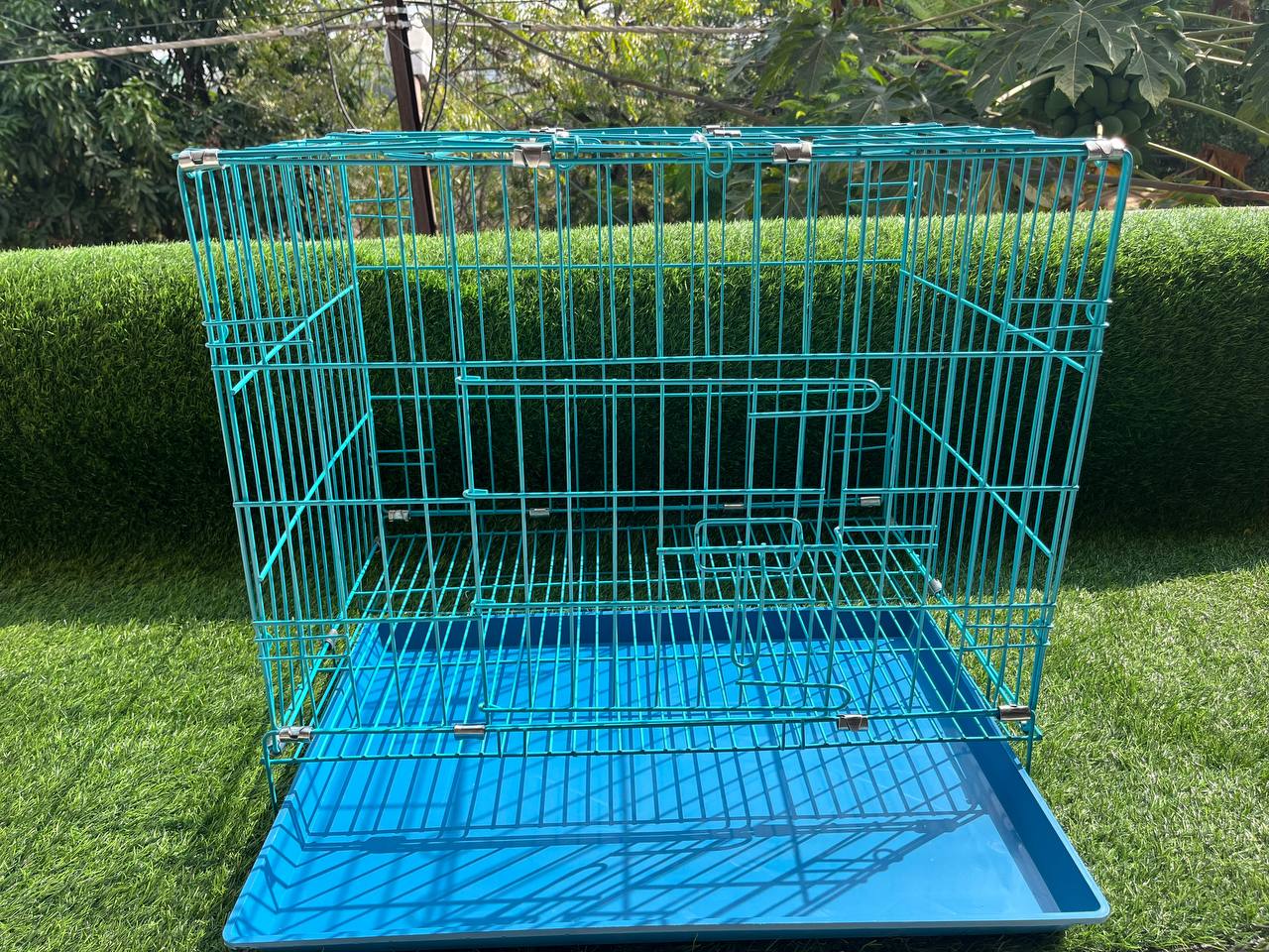 Foldable Small Cage For Puppies/Dogs/Cats/Pets (Size 24 Inch)