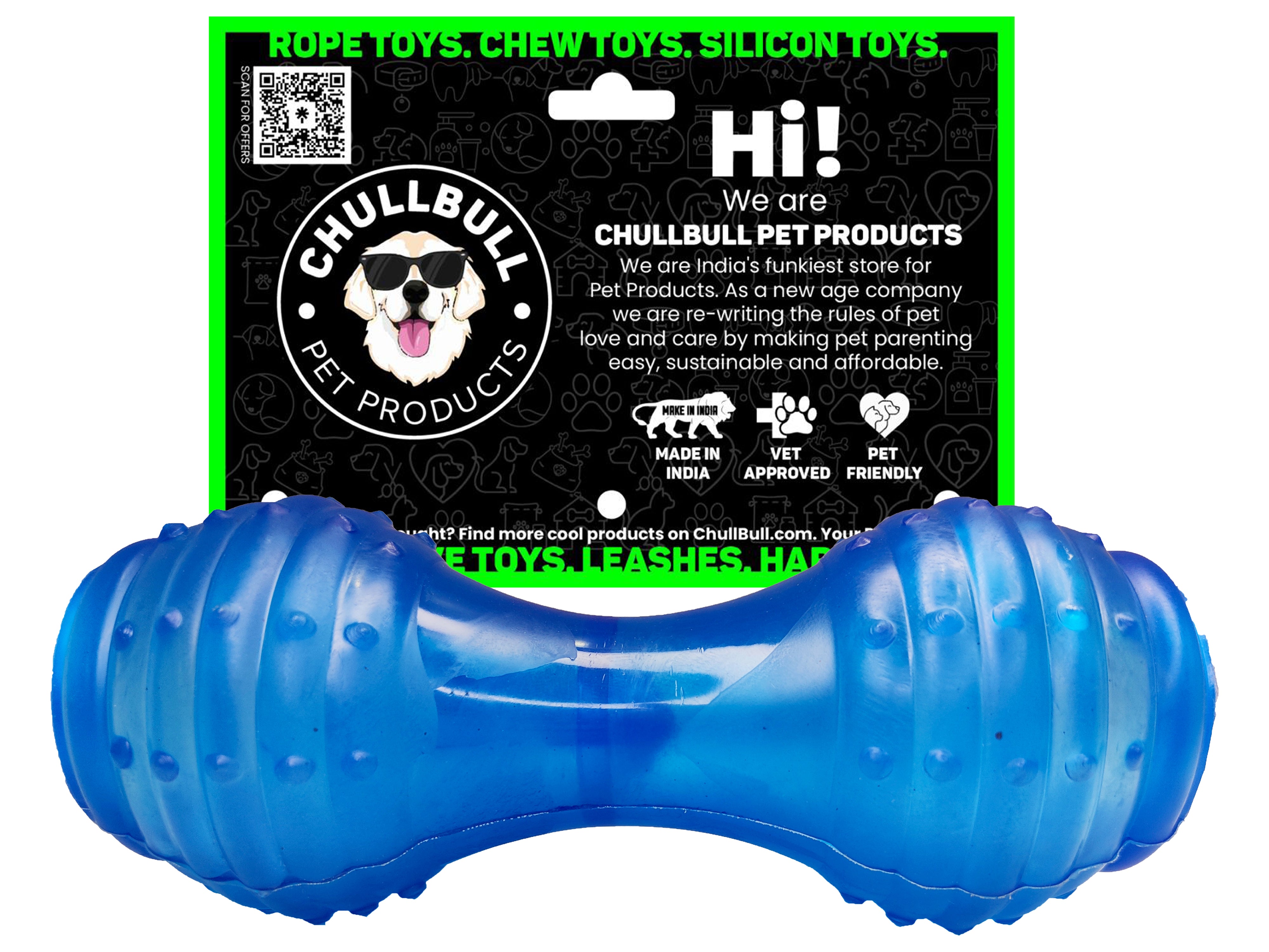 Silicone Dumbbell, Blue