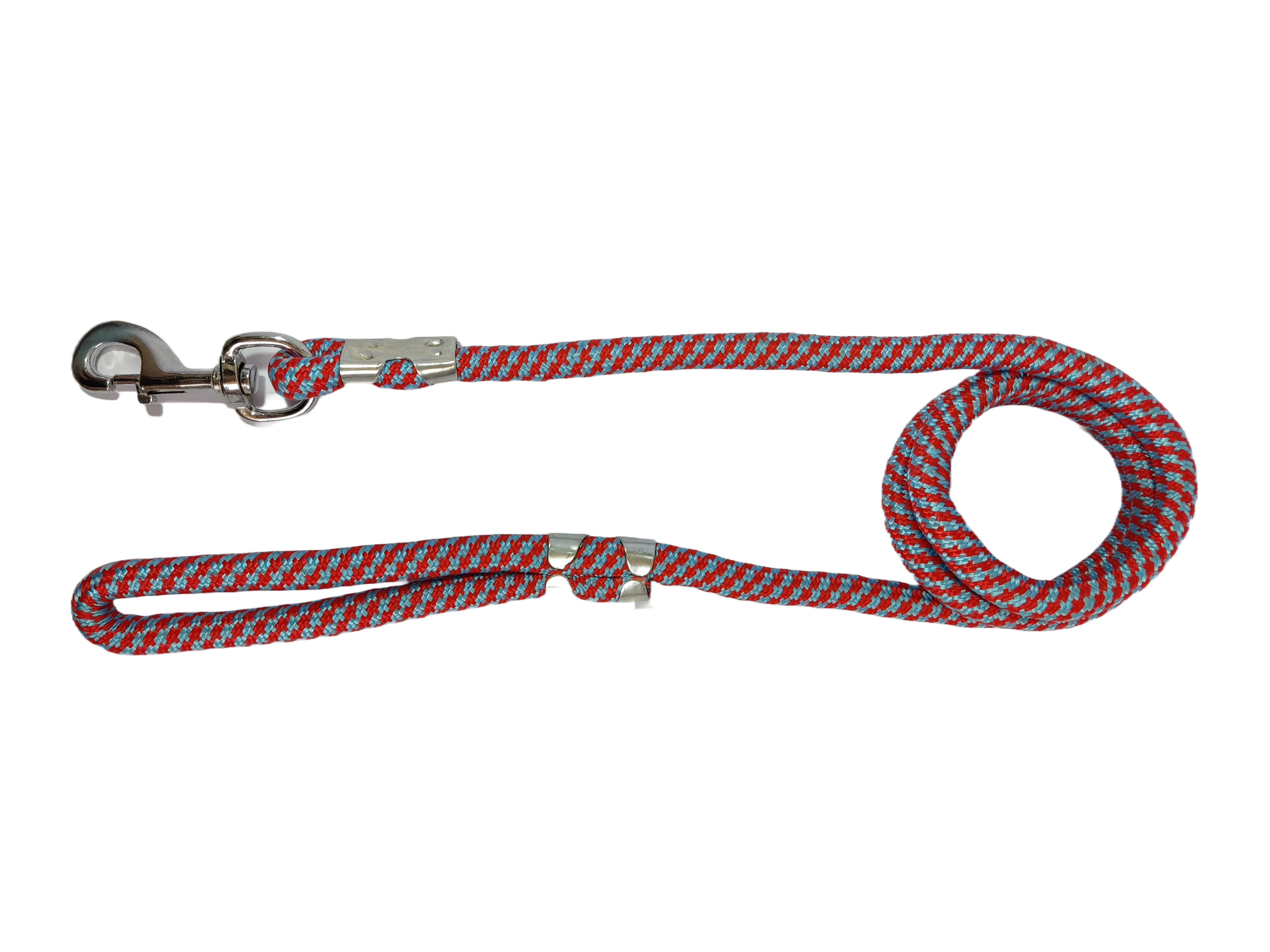 Round Leash Large, 5.2Ft, Red-Blue
