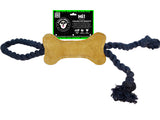 100% Natural Leather and Pure Cotton Rope Chew Toy,