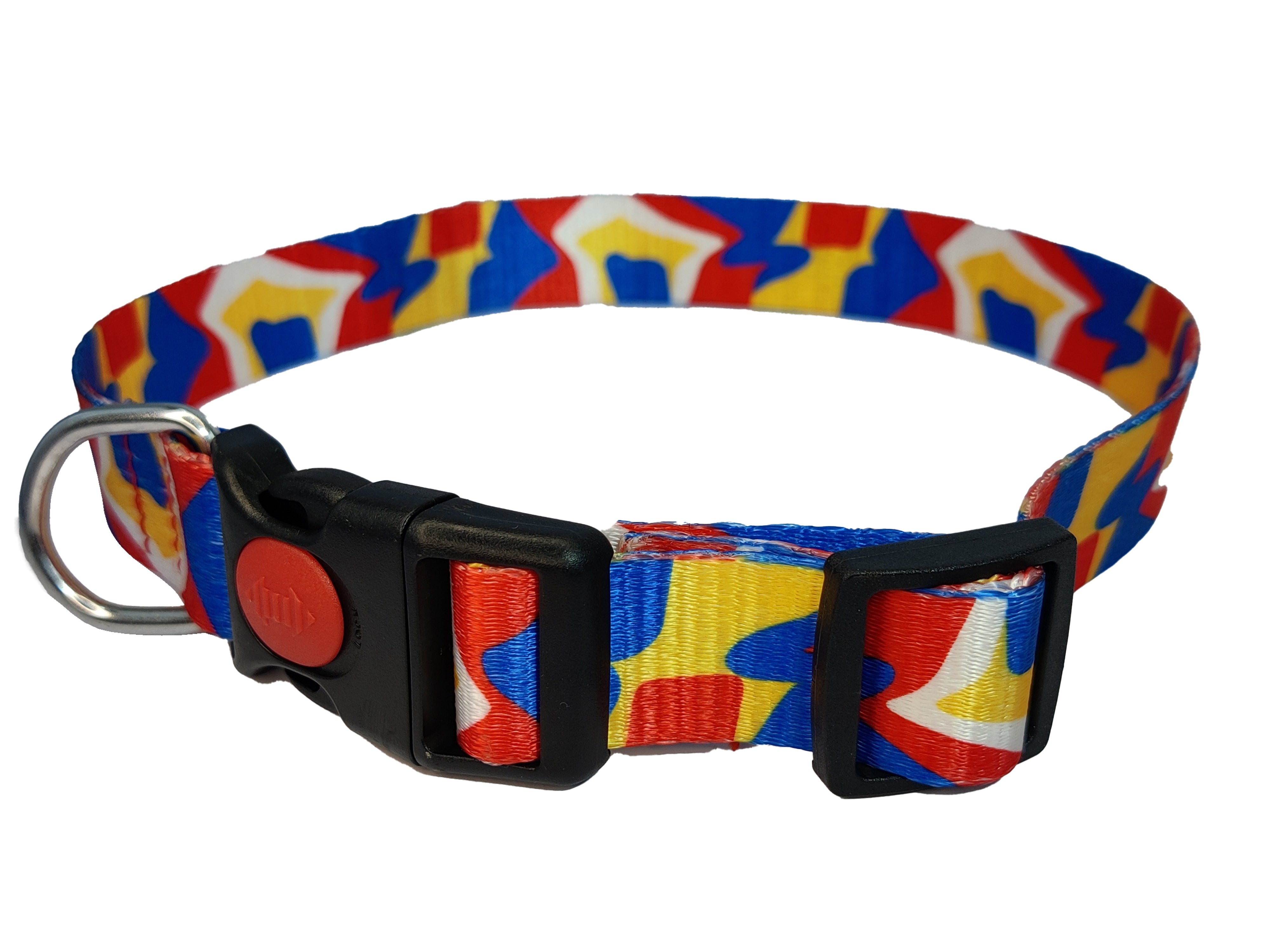 Polyester Printed Collar, 1.5 Inch, Yellow