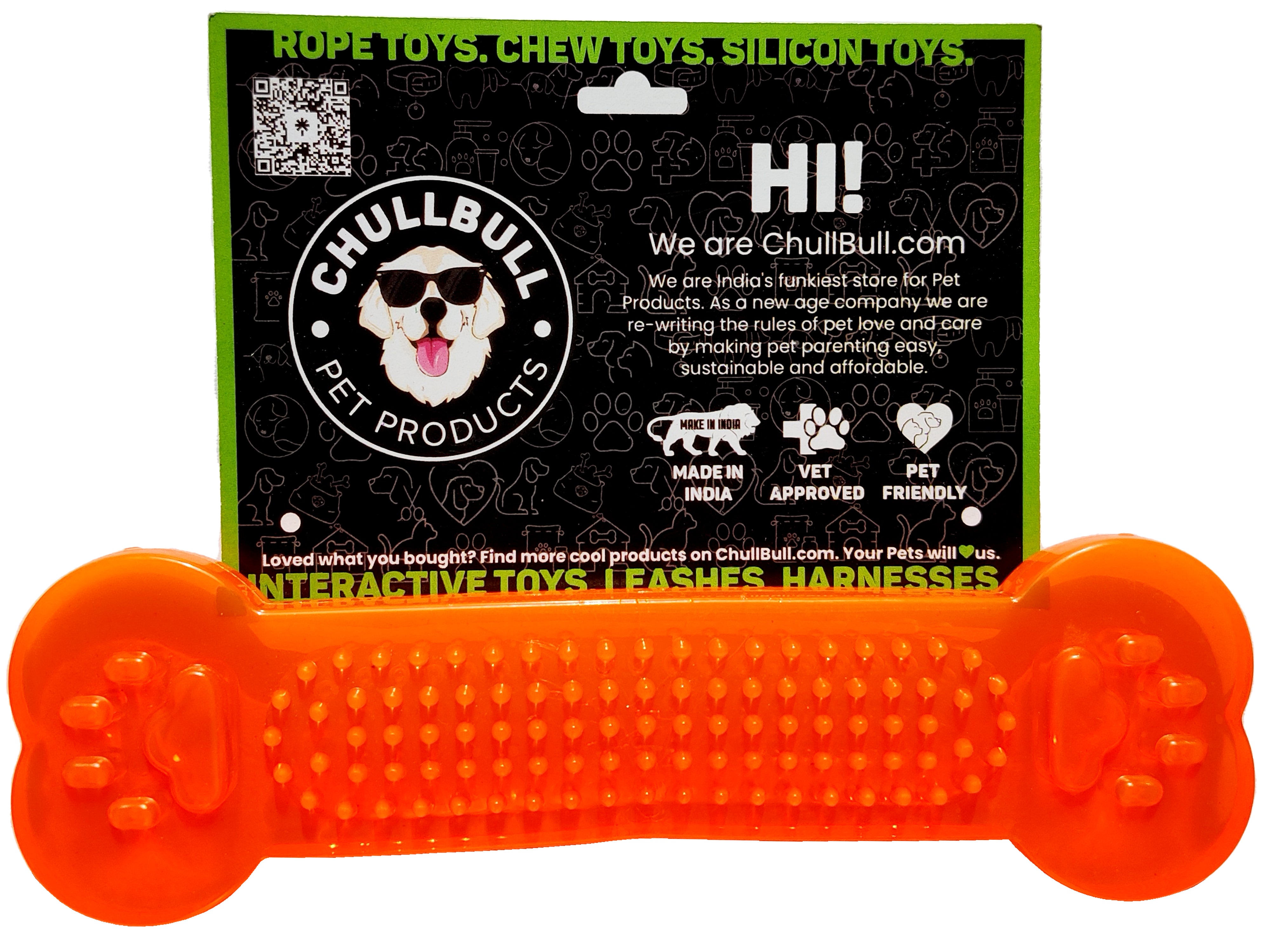 Flat Silicone Gel Teething Bone Chew Toy